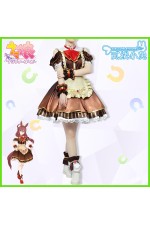 2XXT Cosplay Uma Musume Pretty Derby Mihono Bourbon Valentine Maid Cosplay Costume